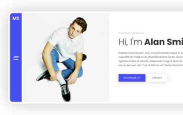 Alan vCard (screenshot desktop)