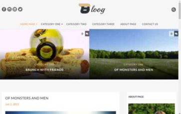 Bloog Lite (screenshot desktop)