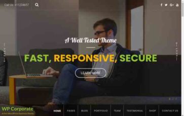 WP Corporate (8Degree Themes) - (screenshot desktop)