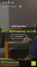 WP Corporate (8Degree Themes) - (screenshot mobile)