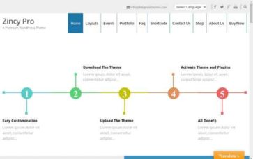 Zincy Pro (screenshot desktop)