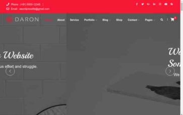 Daron Premium (screenshot desktop)