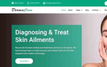 Derma Care (screenshot desktop)