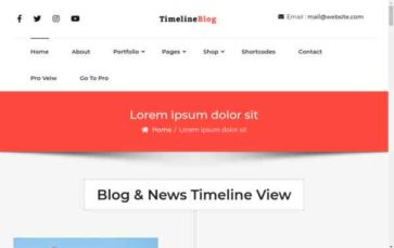 TimelineBlog (screenshot desktop)