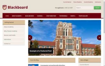 Blackboard (AcademiaThemes) - (screenshot desktop)