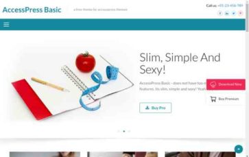 AccessPress Basic (screenshot desktop)
