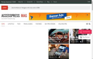 AccessPress Mag (screenshot desktop)