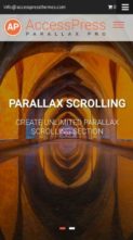 AccessPress Parallax Pro (screenshot mobile)