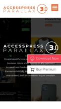 AccessPress Parallax (screenshot mobile)