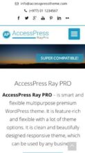 AccessPress Ray Pro (screenshot mobile)