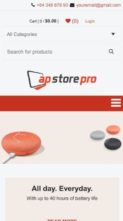 AccessPress Store Pro (screenshot mobile)