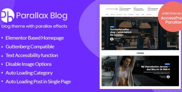Parallax Blog (AccessPress Themes)