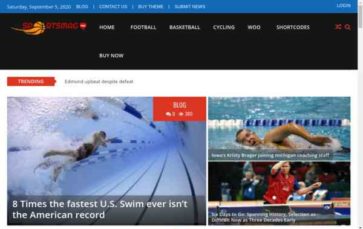 SportsMag Pro (screenshot desktop)