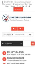 Online Shop Pro (screenshot mobile)