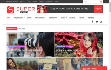 SuperNews (Acme Themes) - (screenshot desktop)