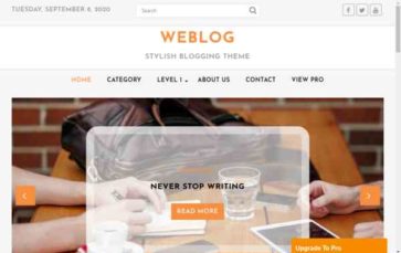 Weblog (screenshot desktop)