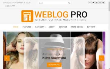 WeblogPro (screenshot desktop)