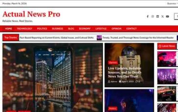 Actual News Pro (screenshot desktop)