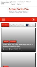 Actual News Pro (screenshot mobile)