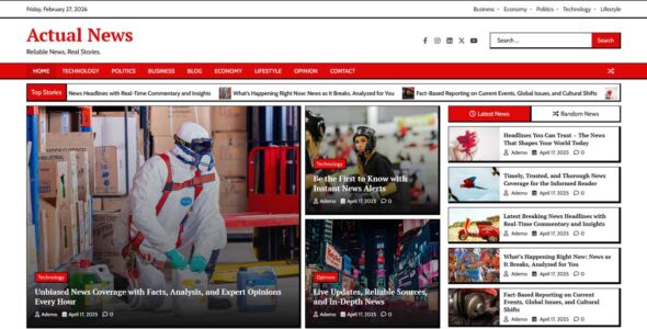 Actual News (Adore Themes)