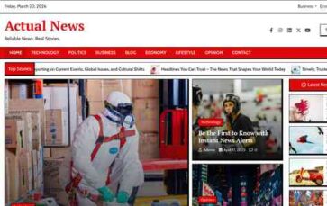 Actual News (screenshot desktop)