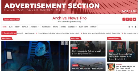 Archive News Pro (Adore Themes)
