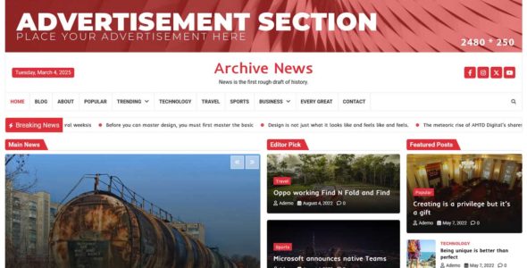 Archive News (Adore Themes)
