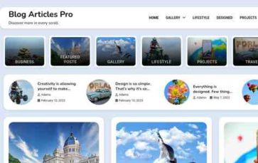 Blog Articles Pro (screenshot desktop)