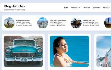 Blog Articles (screenshot desktop)