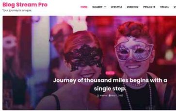 Blog Stream Pro (screenshot desktop)