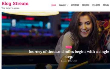 Blog Stream (screenshot desktop)