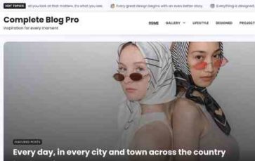 Complete Blog Pro (screenshot desktop)