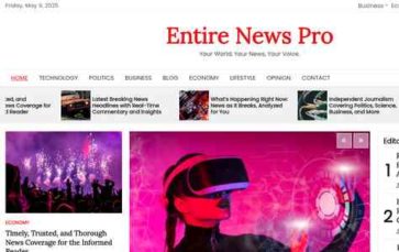 Entire News Pro (screenshot desktop)