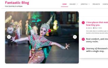 Fantastic Blog (screenshot desktop)