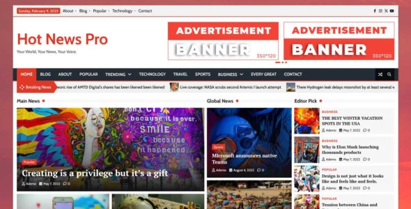 Hot News Pro (Adore Themes)