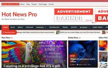 Hot News Pro (screenshot desktop)