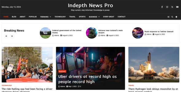 Indepth News Pro (Adore Themes)