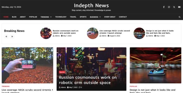 Indepth News (Adore Themes)
