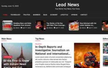 Lead News (screenshot desktop)