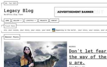 Legacy Blog (screenshot desktop)