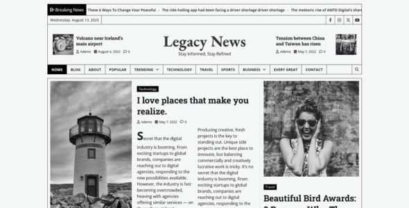 Legacy News (Adore Themes)