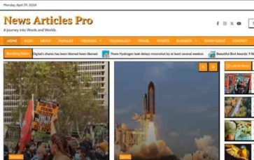 News Articles Pro (screenshot desktop)