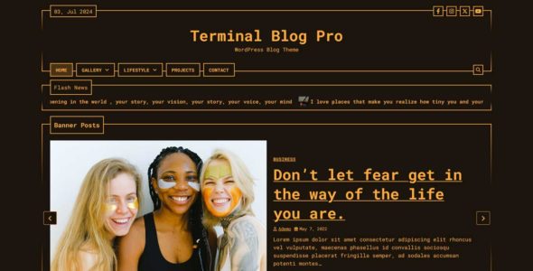 Terminal Blog Pro (Adore Themes)