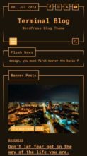 Terminal Blog (screenshot mobile)