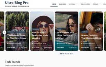 Ultra Blog Pro (screenshot desktop)