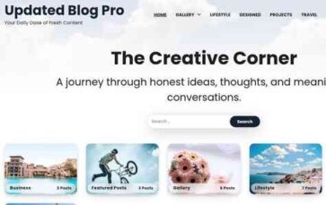 Updated Blog Pro (screenshot desktop)