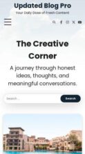 Updated Blog Pro (screenshot mobile)