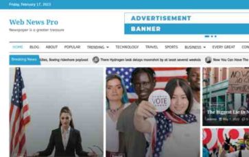 Web News Pro (screenshot desktop)