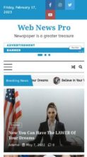 Web News Pro (screenshot mobile)
