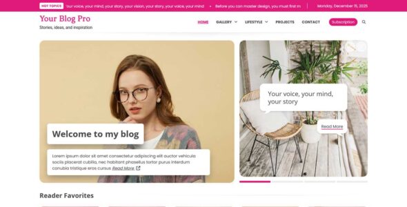 Your Blog Pro (Adore Themes)